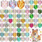 Sanwuta dog bandana bulk 72pcs in multicolor for daily wear and events.