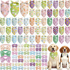 Sanwuta Easter dog bandana with bunny pattern for festive photos