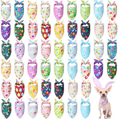 Sanwuta Easter dog bandana with egg pattern for festive pet photos