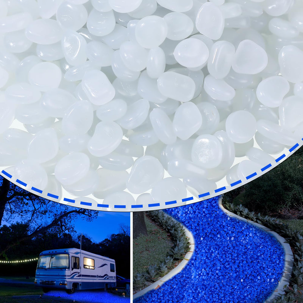 Sasylvia glow rocks 1inch close-up shows smooth edges for safe DIY decor.
