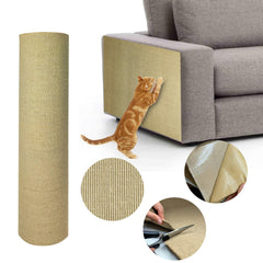 SATFOIV Jute Scratching Mat 78.7x15.8 inches, unrolled and ready to install.