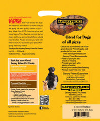Savory Prime beef hide oven-dried slices offer a savory, durable chew for dogs