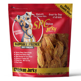 Savory Prime Chicken Jerky 32oz pack shot — premium chew for dogs.