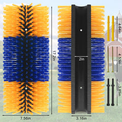 Sayutie secure-mount brush with screws ensures stable placement in barns