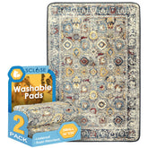 SCLOSE washable dog pee pad with pattern surface for stylish, reusable floor protection