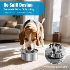 SCHITEC floating-disk slow-drinking reduces gulping and keeps water clean