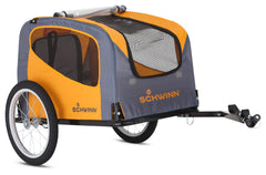 Schwinn Rascal trailer assembled, ready for a dog ride up to 50 lbs.