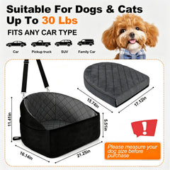 Scilulu dog car seat removable foam and easy-clean cover simplifies maintenance.
