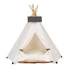 scnbom Pet Teepee exterior view showing a cozy, portable shelter for small pets