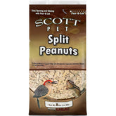 Scott Pet wild bird seed peanuts split in an 8 lb bag for outdoor feeding.