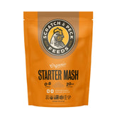 Scratch and Peck Starter Mash for baby chicks in a bowl supports healthy growth.