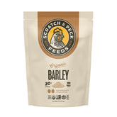 Scratch and Peck Whole Barley sprout-ready bag for fresh greens and nutrition.