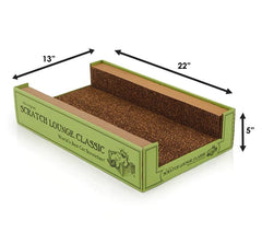 Scratch Lounge XL lounge-nest design, lets cat curl up and relax after play