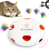 Scsuupoee cat toys 7 holes feather pop engaging feather play for indoor cats