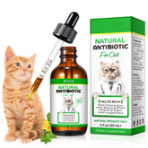 SDJUFEI natural antibiotics for cats bottle pour demonstrates easy daily dosing.