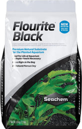 Seachem Flourite Black Clay Gravel packaging photo for planted aquariums