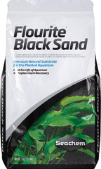 Seachem Flourite Black Sand in a planted aquarium showing a natural, stable substrate for healthy roots.