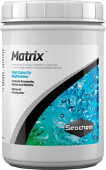Seachem Matrix high porosity bio-media for efficient aquarium filtration.