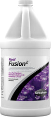 Seachem Reef Fusion calcium bottle for robust coral growth and skeletal development.