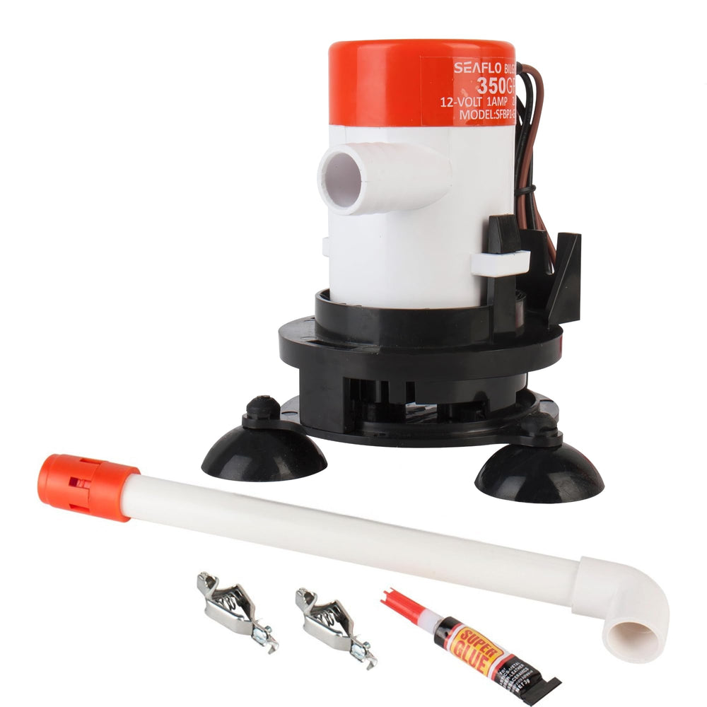 SEAFLO 09 Series livewell aeration pump with suction cup base for secure mounting