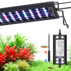 SEAOURA aquarium light displays full-spectrum WRGB for vibrant underwater color.