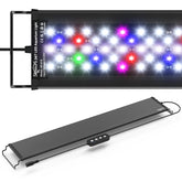 Seaoura LED aquarium light with extendable bracket enables easy setup on 24-30 inch tanks.