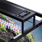 Seaoura LED aquarium light front view with vivid day and night illumination