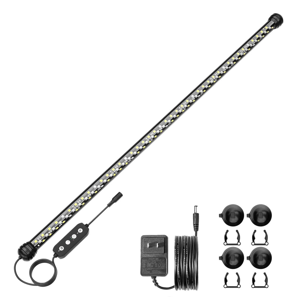 SEAOURA timer-enabled light brightening planted tanks for healthy growth.