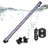 Seaoura submersible aquarium light for 24-43 inch tanks illuminating a natural day-night cycle