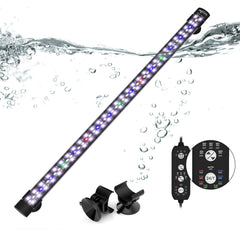 Seaoura submersible aquarium light for 24-43 inch tanks illuminating a natural day-night cycle