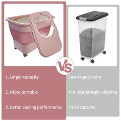 SECOAT 20 lbs cat litter storage capacity for tidy organization.