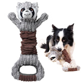 Sedioso Tug of War raccoon dog toy showing a sturdy pull for interactive play