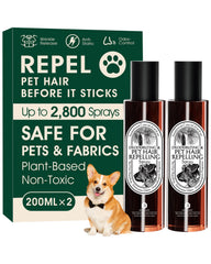 Seedshub 4-in-1 pet hair remover spray bottle for easy, safe hair removal on fabrics.
