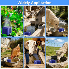 SEILETOO Pure Cube Water Filter for troughs maintains fresh horse water.