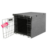 Seiyierr dog crate cover front view provides privacy and calm for busy homes.