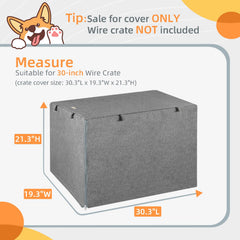 Seiyierr dog crate cover with two entrances for easy access and ventilation.