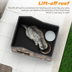 SELBATON outdoor cat house grounding plugs stabilizing shelter against wind
