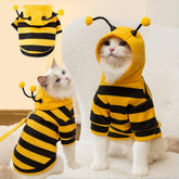 Selena Cat Bee Antennae Hoodie with bendable antennae for playful pet photos.