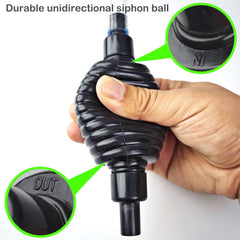 Seltomer transparent hose allows clear monitoring during changes