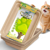 SEMEDOYO disposable litter box top view, leak-proof design ideal for travel and emergencies.