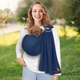SENIOR BUDDAY dog sling front view for small dogs, compact design