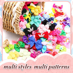 Senniea dog hair bows with alligator clips stay securely in place.