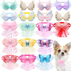 Senniea lace dogs bows with pearls for elegant daily wear and events