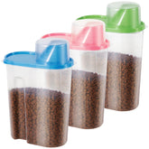 SenseYo 3-pack pet food storage collection keeps pantry organized and accessible.