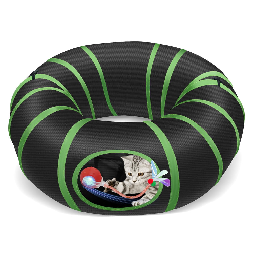 Sentoo interactive ball zips through tunnel for fast indoor play.