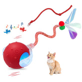 Sentoo interactive cat ball toy front view for compact indoor play