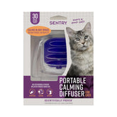 Sentry Behavior Portable Calming Diffuser in a room helping a cat stay calm
