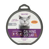 Sentry calming collar packaging showcases a calm solution for cats.