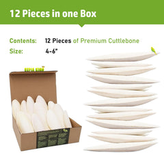Sepia King cuttlebone supports beak maintenance in pet birds.