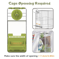 Septillar durable PP construction ensures long-lasting cage accessories
